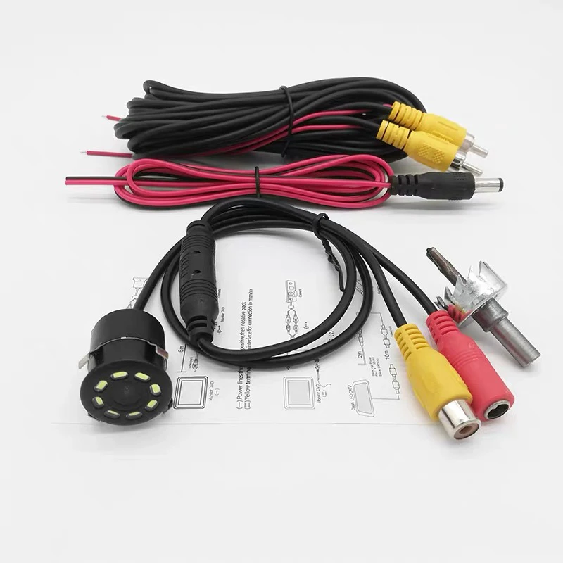 Car CCD 1080P perforated reversing image reversing camera 18.5 HD CVBS CCD night vision night vision car image