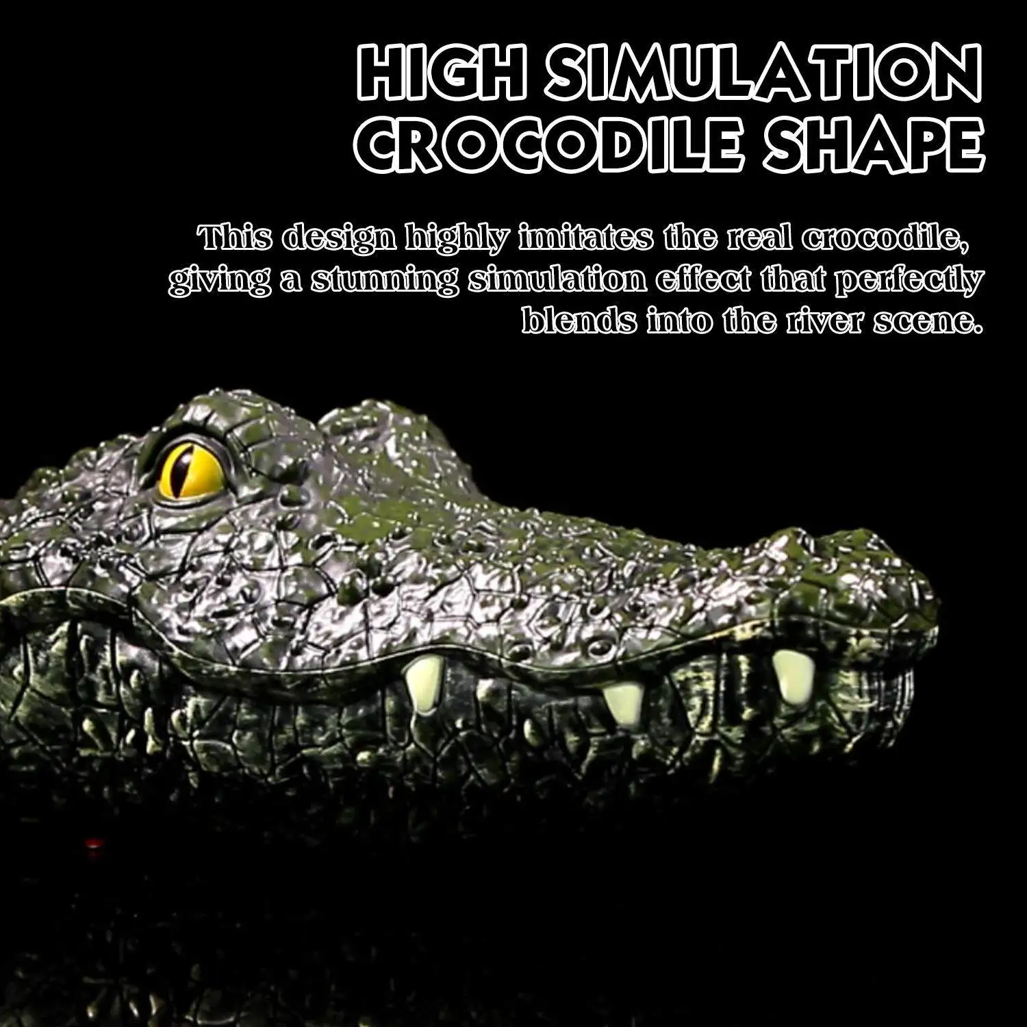 Rc Boat Kids Toy Simulation Remote Control Crocodile 2.4G Radio-control Animal Electric Toys Summer Outdoor Games Children Gift