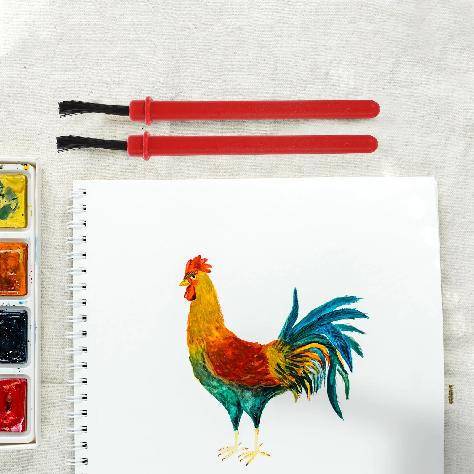 

100 Pcs Painting Brushes for Kids Watercolor Art Supplies Toddler Paint Brush Set Fine PP Material Ergonomic 6cm