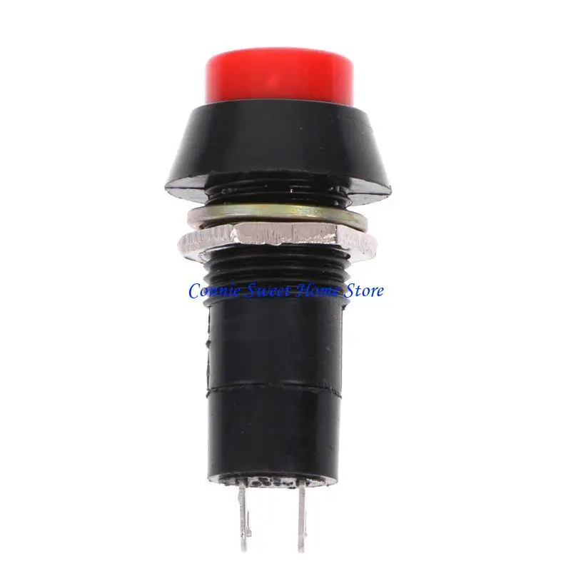 LXAF 5Pcs Self-Locking Power Push Button Switch 3A 250V 2-pin SPST Push Button Switch