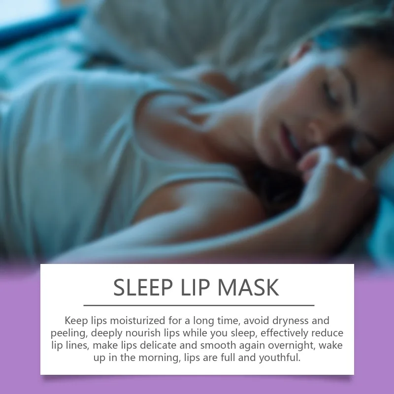 Grape Sleeping Lip Mask Mild Nourishing Lip Color Brightening Moisturizing Hydrating Remove Dead Skin Lip Mask Care Product