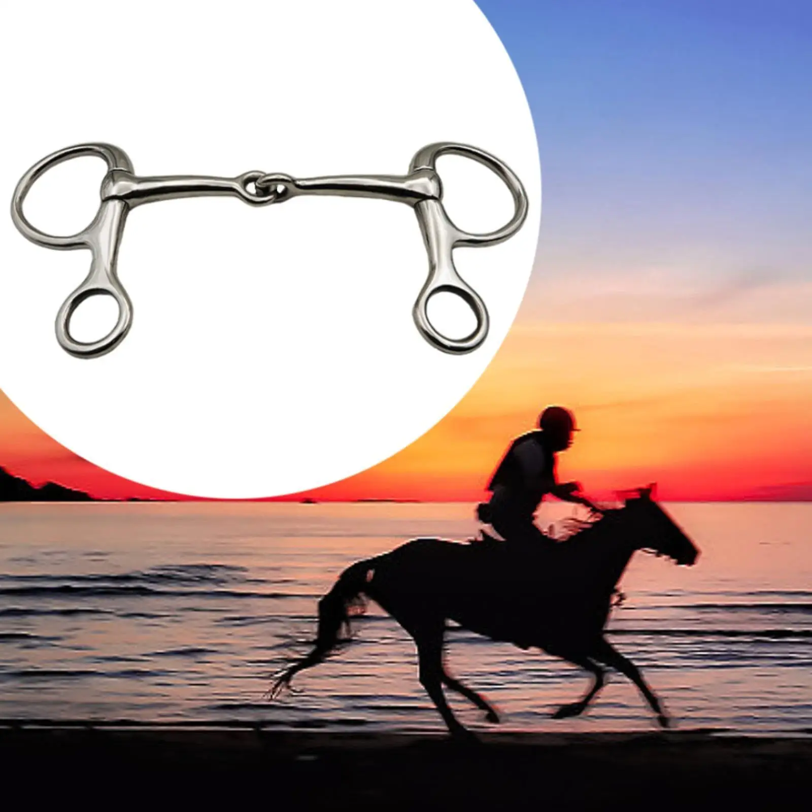 Horse Bit Horse Riding Snaffle All Purpose Stainless Steel Mouth Piece