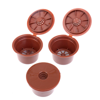 3Pcs Reusable Coffee Capsules For Caffitaly Food Grade PP Plastic Filter Cup Refillable Capsule Shells