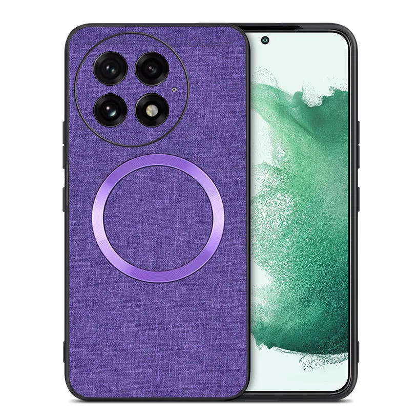 Full-wrap Magnetic Case for OnePlus 13 - New Fabric Texture Protective Cover