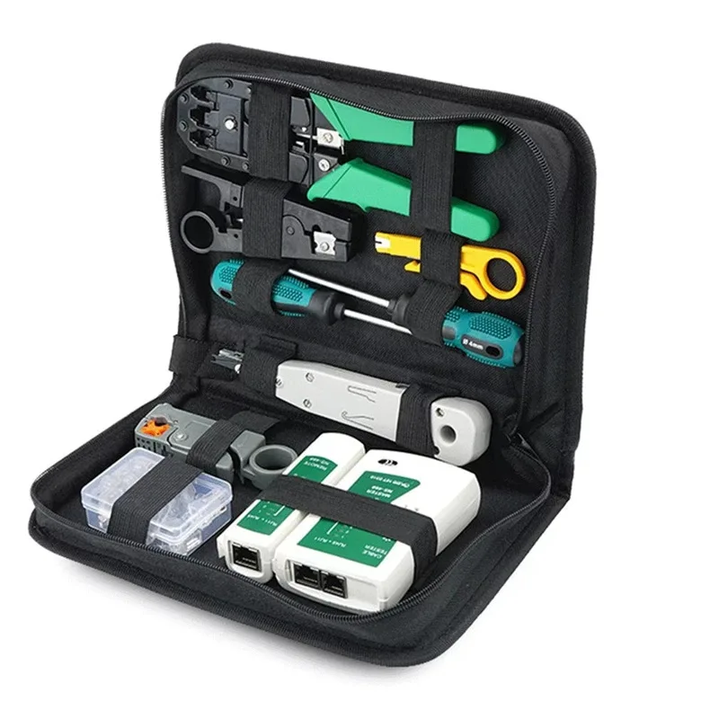 Network cable installation tester crystal head, household hardware repair network combination set