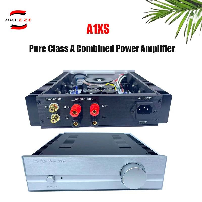BREEZE 2025 جديد A1XS Pure Class A مضخم الطاقة المدمج مرجع المنزل فاكس المملكة المتحدة A1 فئة نقية خط مكبر كهربائي