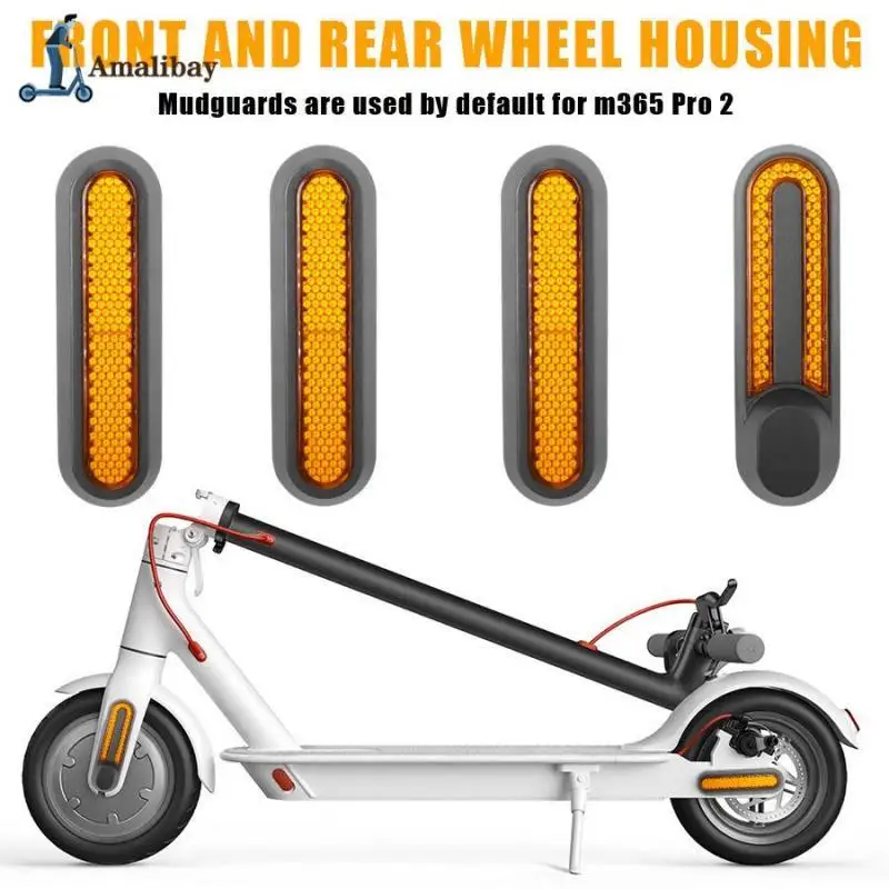 Scooter Wheel Cover Protect Shell Reflect Stickers for Xiaomi Electric Scooter Pro 2 1S m365 Front Rear Safety Reflective Parts