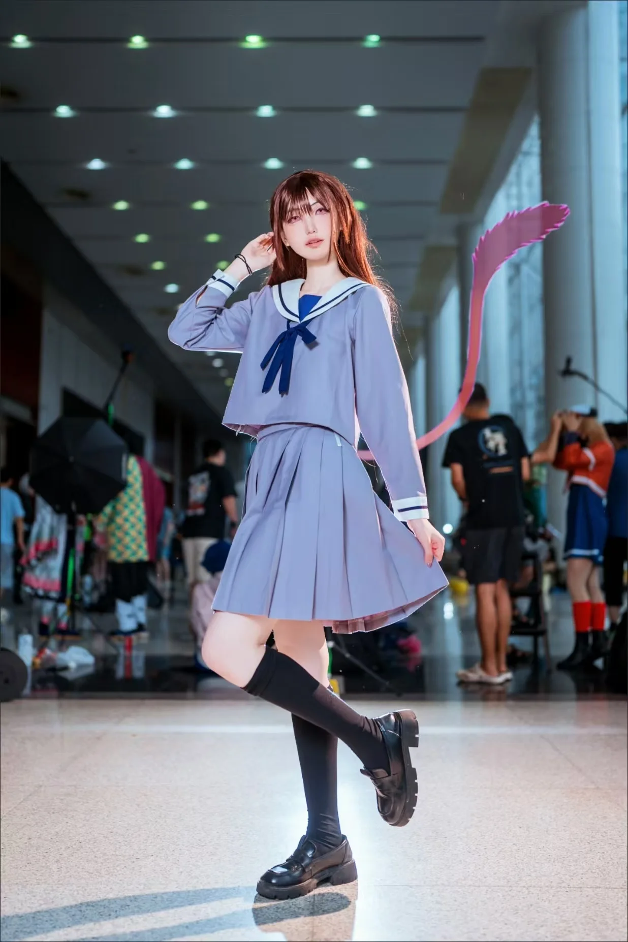 

Noragami Cosplay Costume Full Set Iki Hiyori Japanese School Uniform Sailor Suit