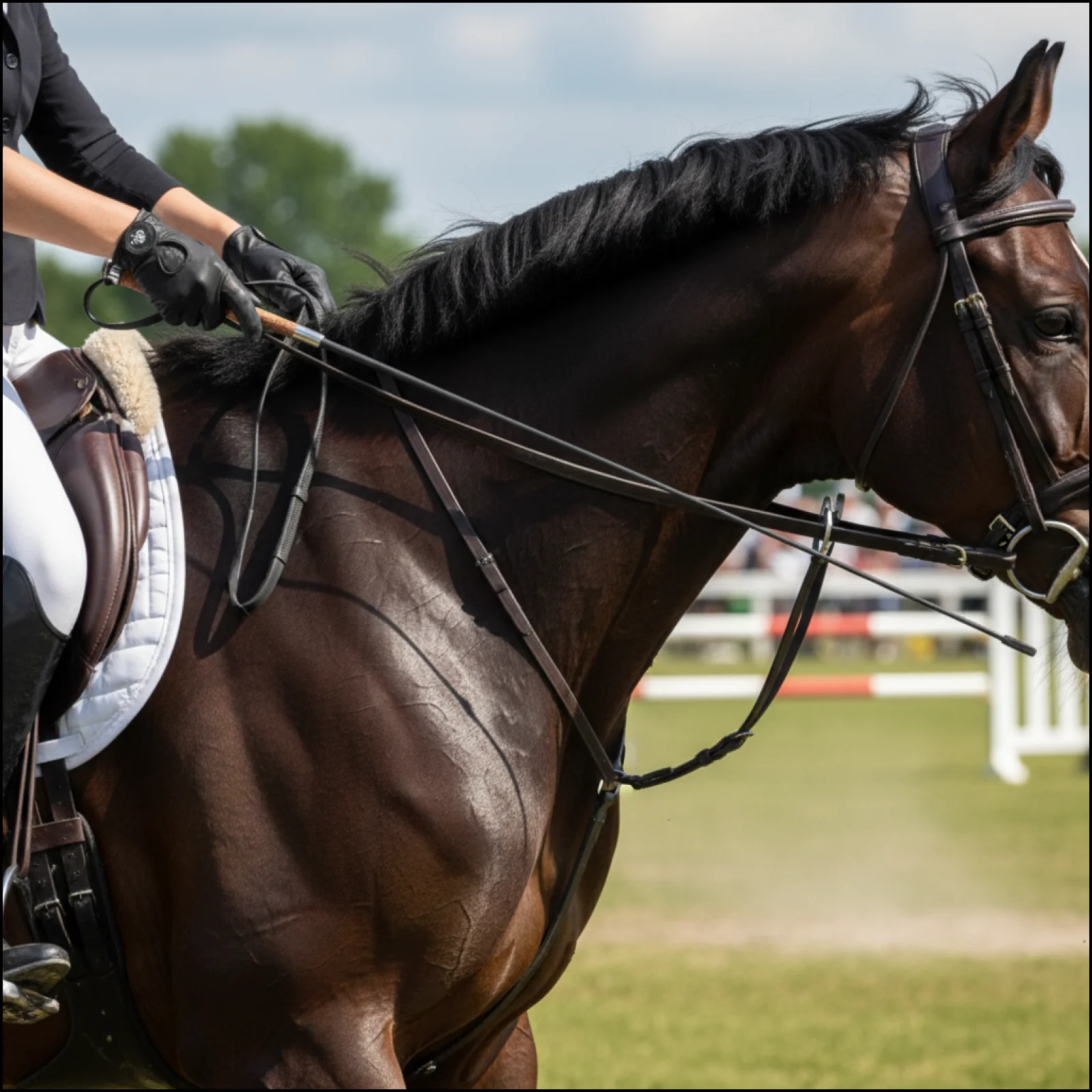 Horse Training Whip Fiberglass Shaft Long Riding Crop for Sport Outdoor Entertainment and Equestrian Tools