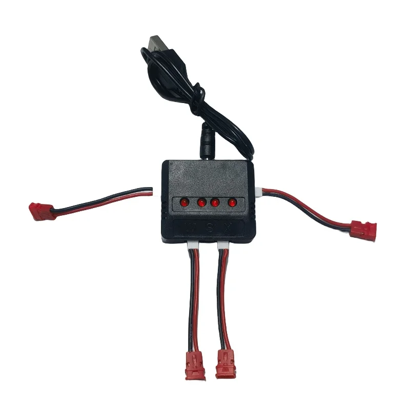 3.7 فولت USB شاحن ميزان 4 في 1 كابل شحن ل Syma X5 X5C X5HW X5HC X5UW X5SW X5SC Hubsan X4 H107C JJRC H36 Eachine E010