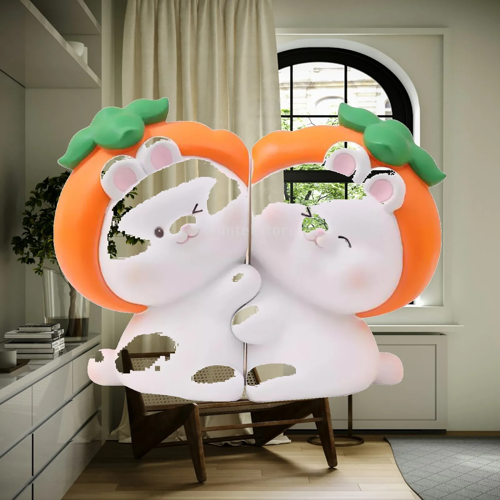 Cute Decorative Bookend Funny Resin Book Ends Adorable Creative Book Organizer Support Cartoon Unique Book Holder Anti Slip Base