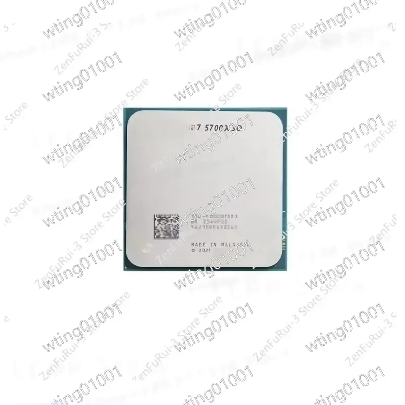 for AMD R7 5700X3D CPU Processor 8 Core 16 Thread AM4 Socket 5000 Series Desktop Computer Gaming Cache New Without Fan