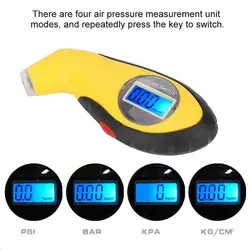 Tire Pressure Guage, LCD Digital Air PSI Meter Tester Tyre Gauge for Auto Car Bike Truck