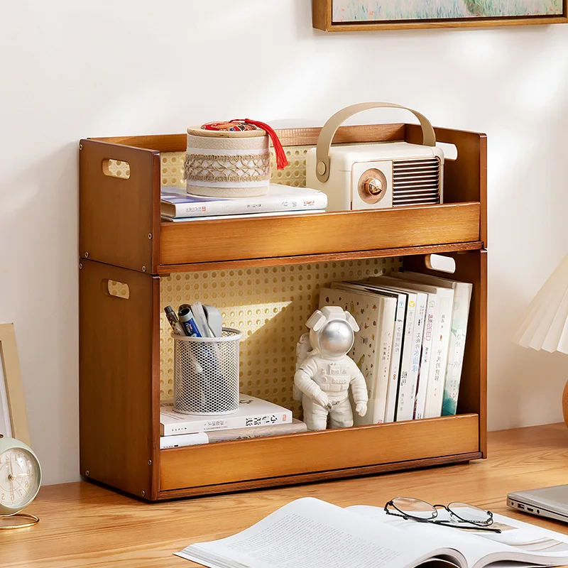 

Children's desktop bookshelf Bookcase Shelf on desk Simple small book shelf Living room Study storage shelf