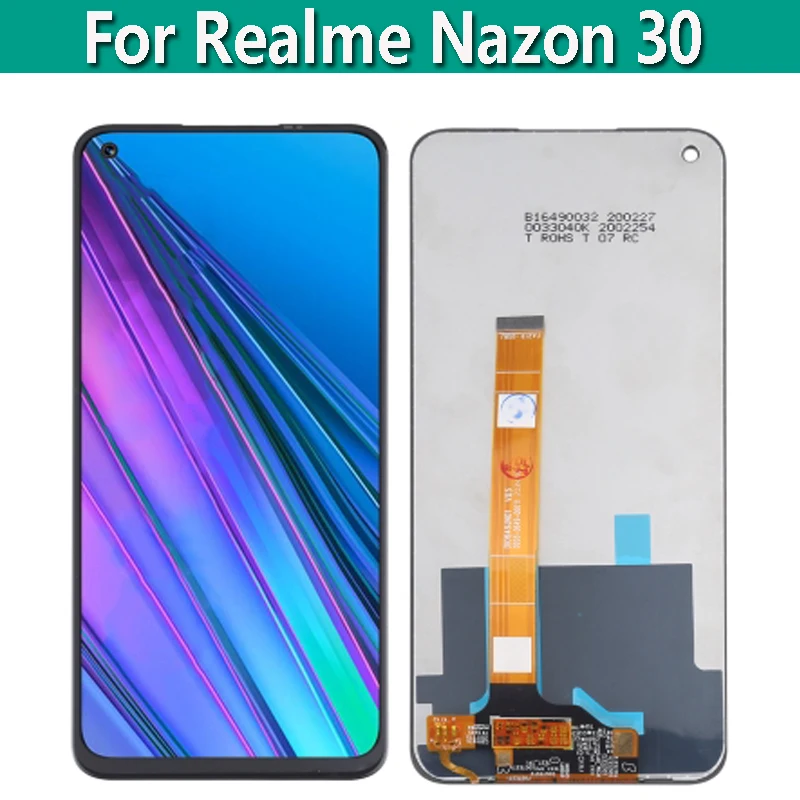 

LCD Display Touch Screen Digitizer Assembly 6.5" For Realme Narzo 30 Pro 5G RMX3242 RMX2156 RMX2117 LCD Replacement