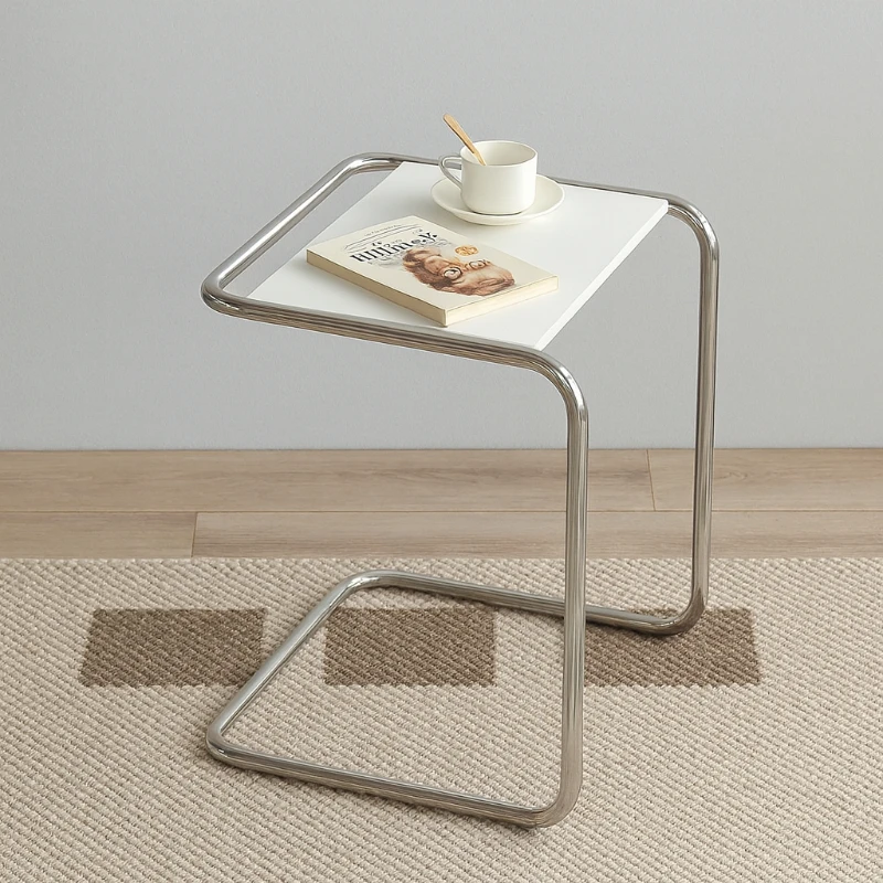 

Medieval Creative Stainless Steel Stackable Edge Table Nordic Minimalist I-Shaped Coffee Table Bedside Sofa Storage Rack