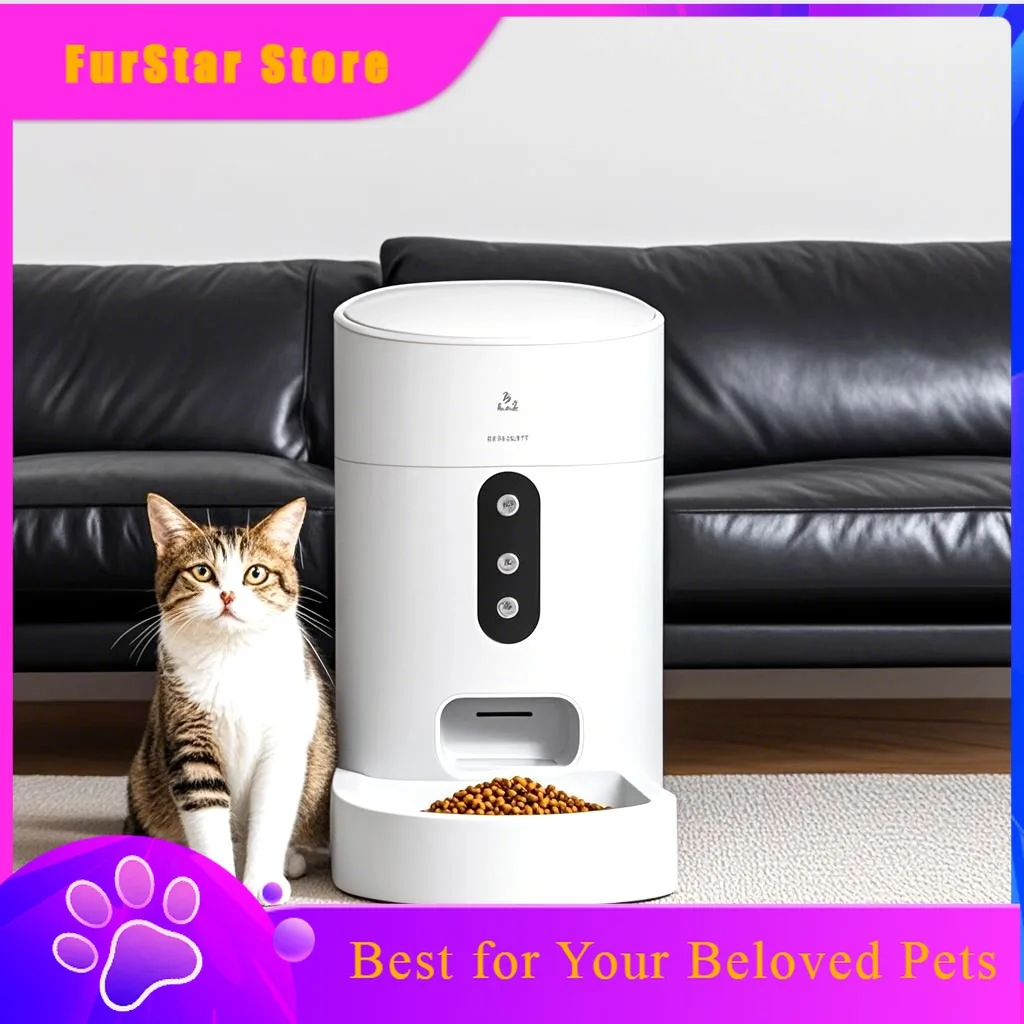 FurStarPet Automatic Feeder Smart Wifi Video Version Timed And Quantitative Feeder Automatic Feeder For Cats And Dogs