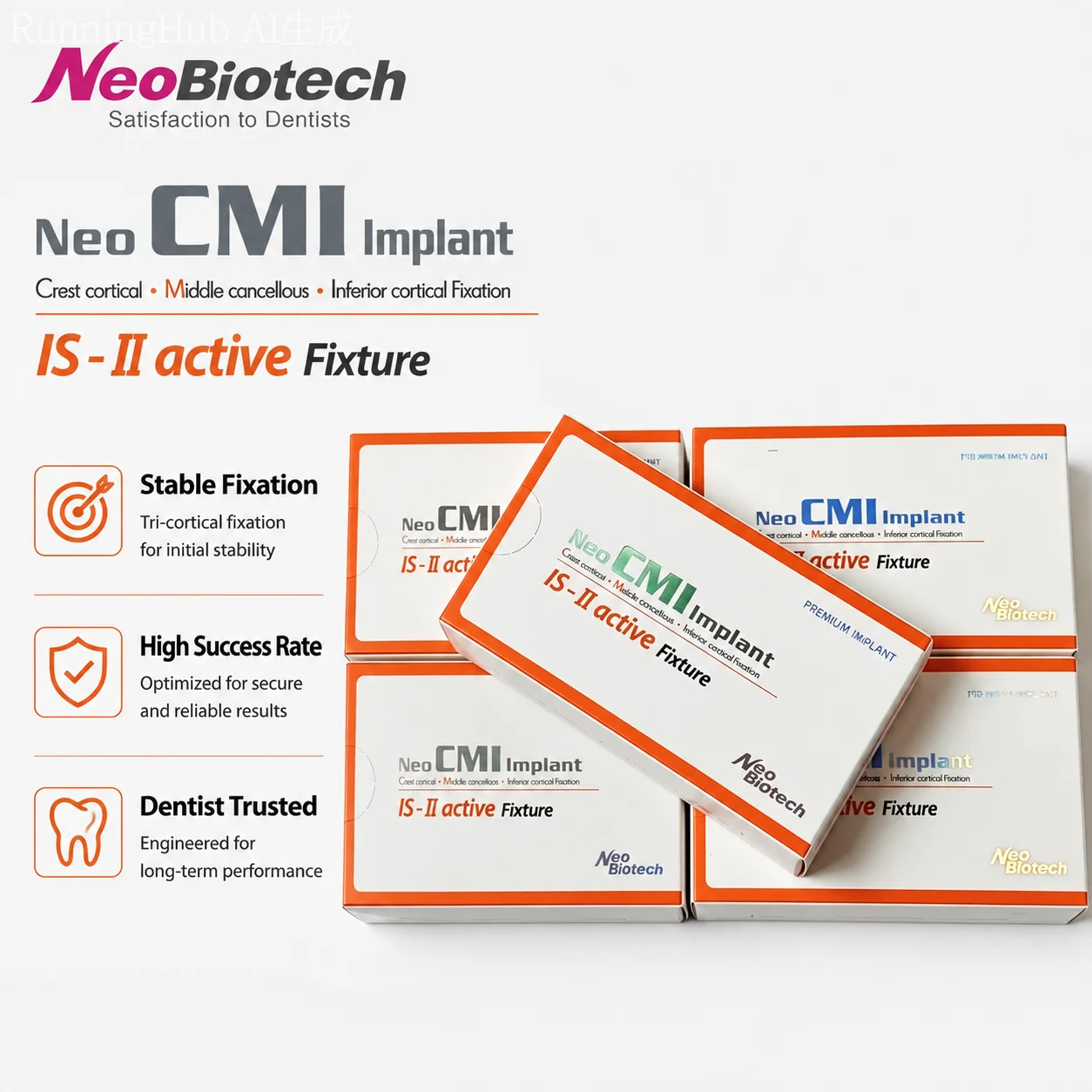 

NeoBiotech IS-II Implant Lab Analog, Titanium Internal Hex Threaded Cylinder Pin, D4.0 L10.0 Prosthetic Parts