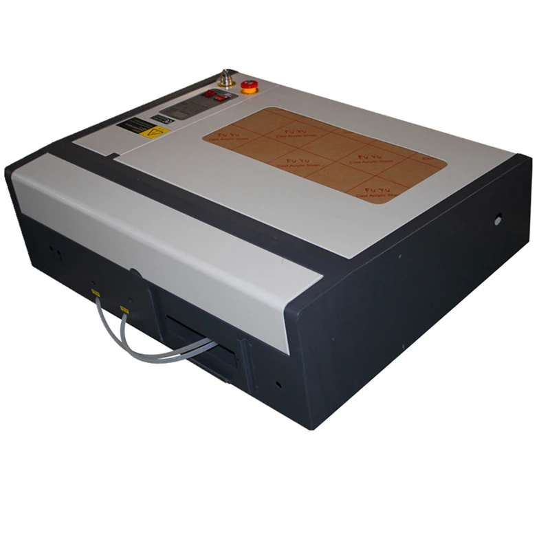 Free shipping 4040 mini laser cutting machine/50W laser tube un&down platform