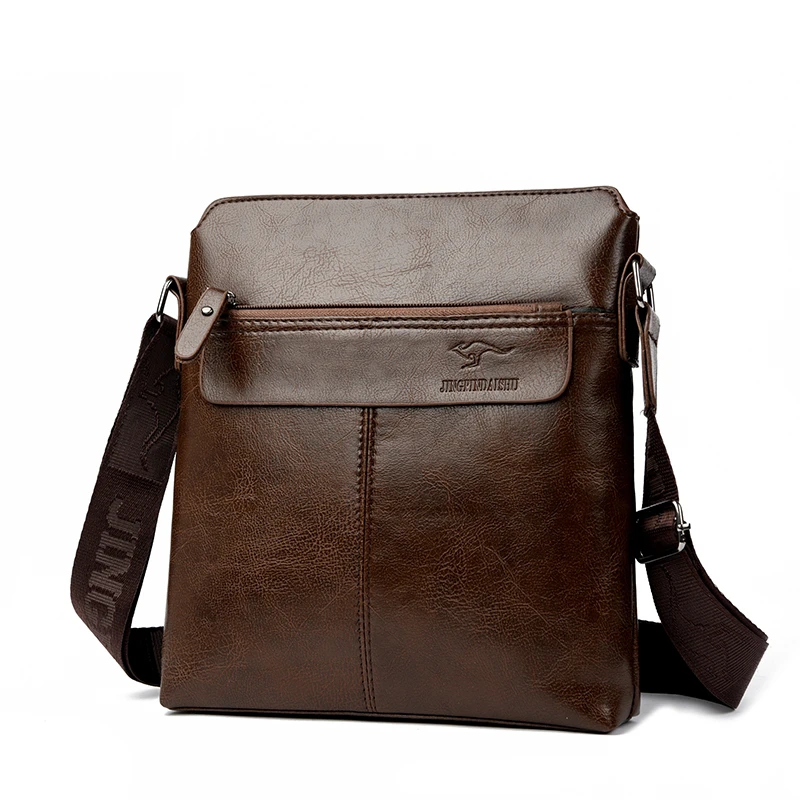 Business-Casual-Rucksack für Herren, Umhängetasche aus PU-Leder mit mehreren Fächern und großem Fassungsvermögen – Detail 12