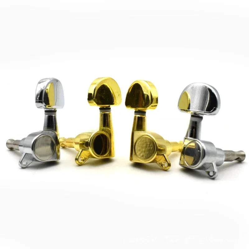 3R3L Upgraded Version Black Rear Locking Tuners Guitar Tuning Pegs Machine Head 1:21 for LP SG Guitar Silver Black Gold
