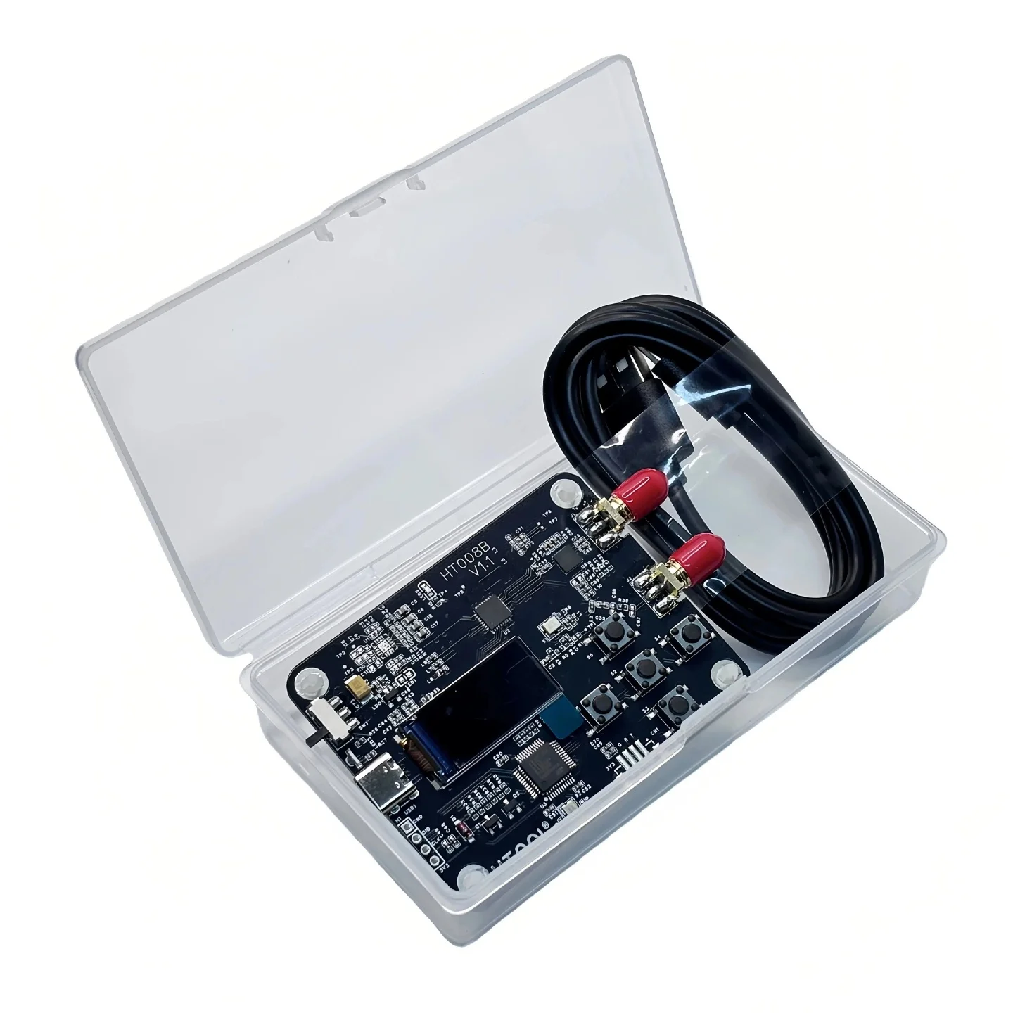 HT008B MAX2871 50-6400 ميجا هرتز مولد إشارة مصدر إشارة 1 كيلو هرتز القرار مرحلة منخفضة الضوضاء USB التحكم تردد وضع نقطة الاجتياح