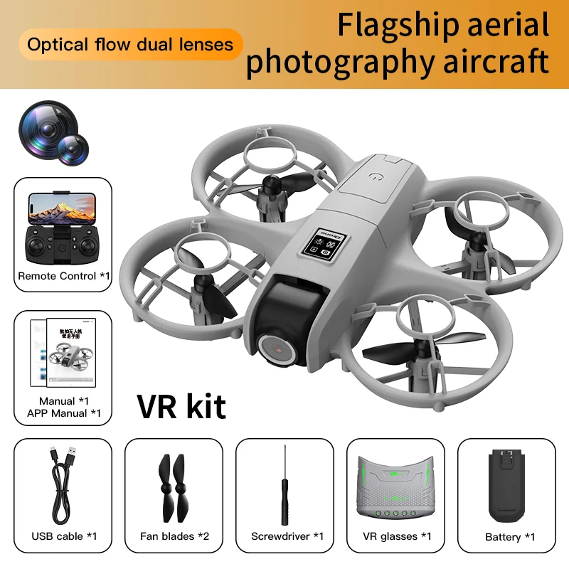 X228 VR FPV Drone HD Dual Camera Aircraft Brushless Motor WIFI 2.4G/5G RC Quadcopter Optical Flow Positioning Mini Drone Toys image 3