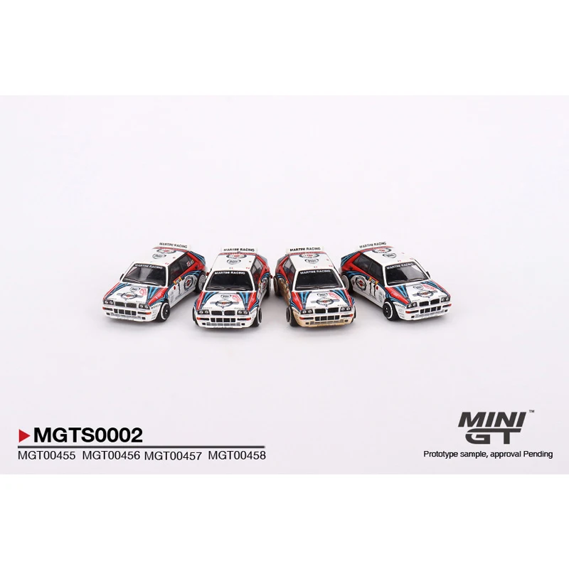 MINIGT In Stock 1:64 Delta HF Integrale Evoluzione 4 Set Diecast Car Model Toys