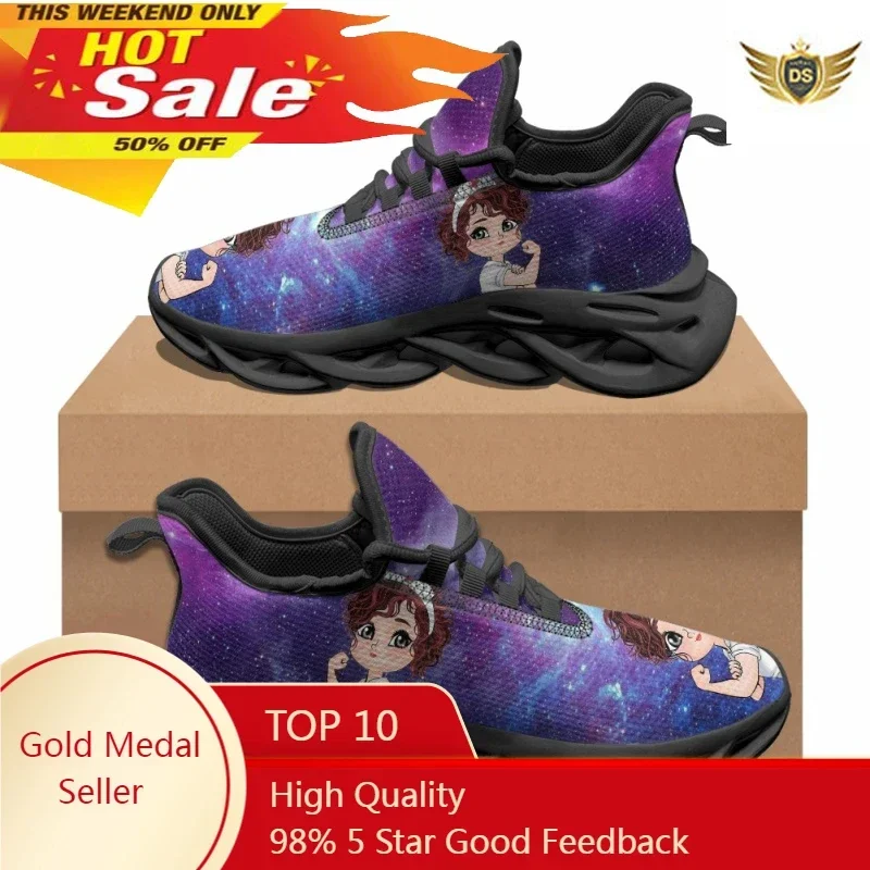 Chaussures plates Star Sky décontractées, chaussures de sport de plein air respirantes confortables, cadeau de la journée des infirmières, mode, grande taille 48