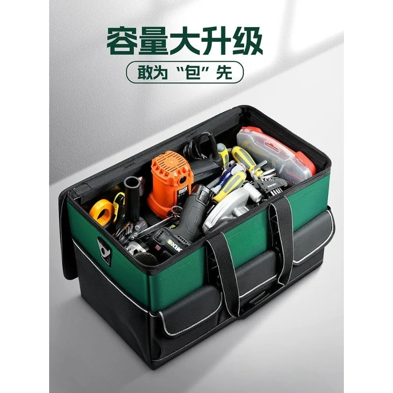 Sturdy and durable tool storage bag Multifunctional thickened portable woodworking special electrician hand-held kit