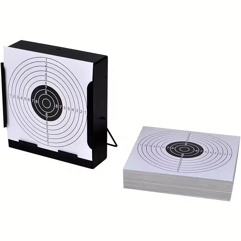 50pcs 5.5in White Shooting Practice Paper Target Air Shot Paper Targets for BB Catcher Target Holder Pellet Trap