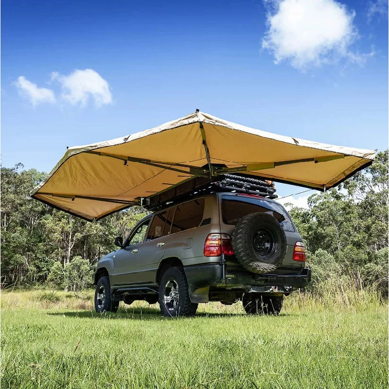 

Hot Selling HOTO Side 270 Degree Outdoor Camping Sunshade Waterproof 4X4 Off Road Car Roof Awning Ca High Quality