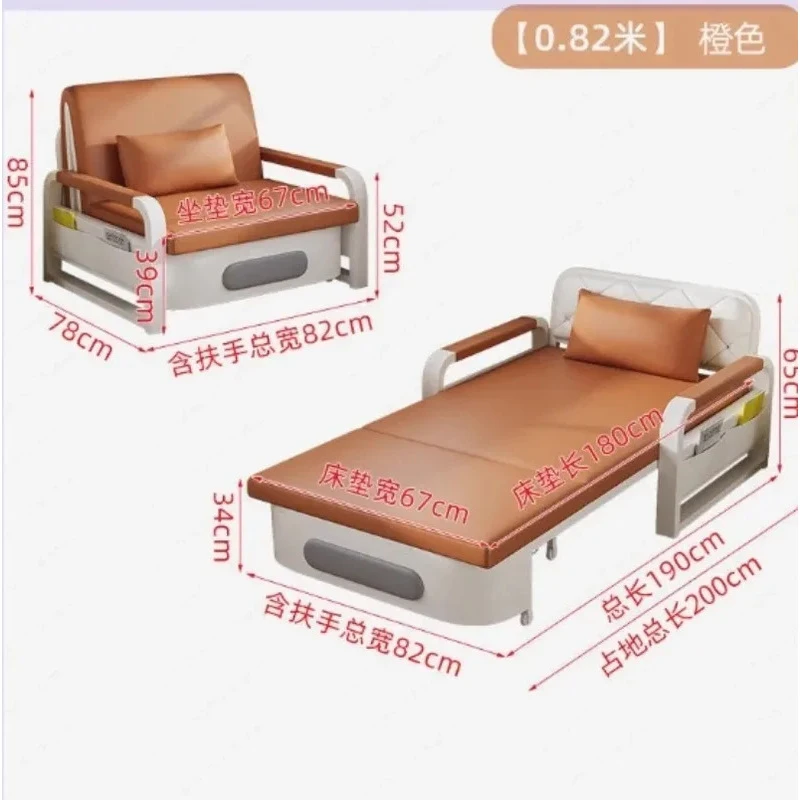 Foldle Convertible Couch Small Spac, Multi-Functional Sofa Bed, Modern Futon Living Room, Balcony, Apartment