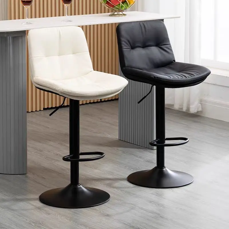 Sedia da bar sollevabile per la casa moderna semplice schienale girevole sgabello alto reception cassiere sedia da bar di lusso leggera