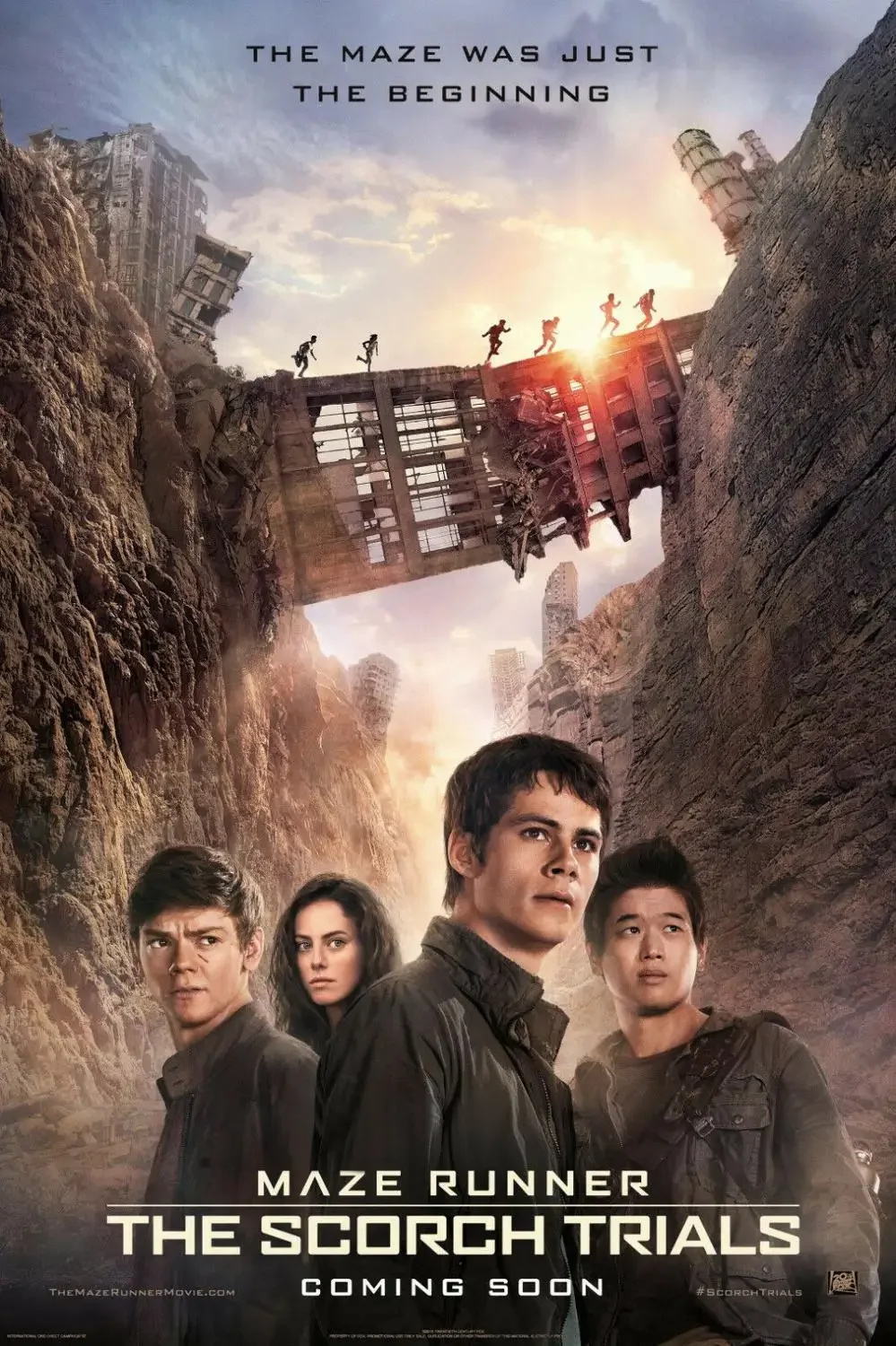 فيلم The MAZE RUNNER THE SCORCH TRIALS، ملصق حريري مطبوع فنيًا، ديكور جدران المنزل