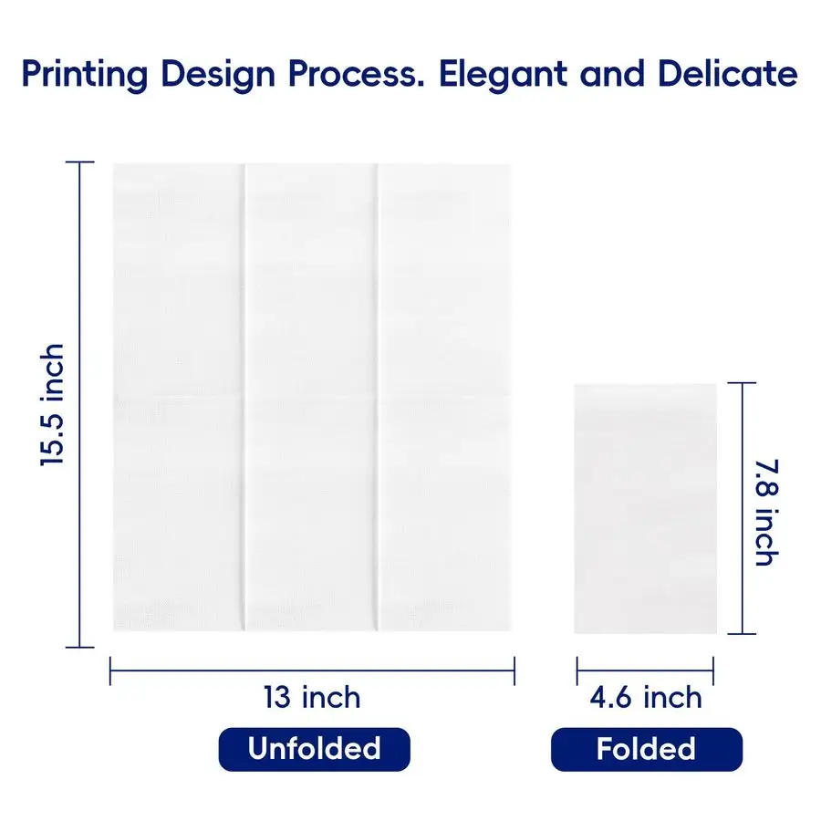 

Pack Paper Napkins, Disposable Guest Towels Party Dinner Napkins Soft, Absorbent 3Ply Hand Towels for Bathroom, Wedding and Even