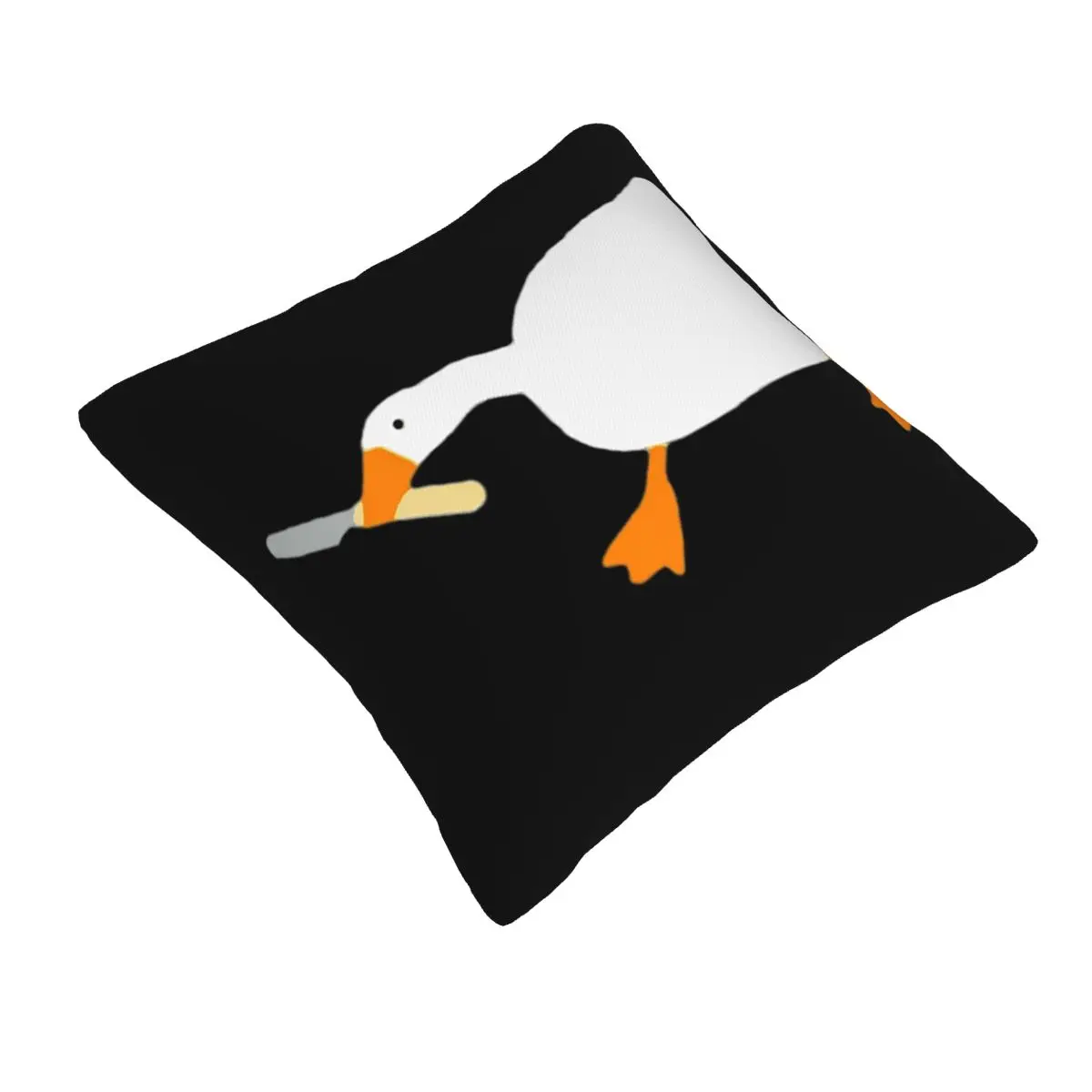Goose With Knife - Peace Was Never An Option Square Pillowcase Pillow Cover Cushion Decor Throw Pillow for Home Living Room