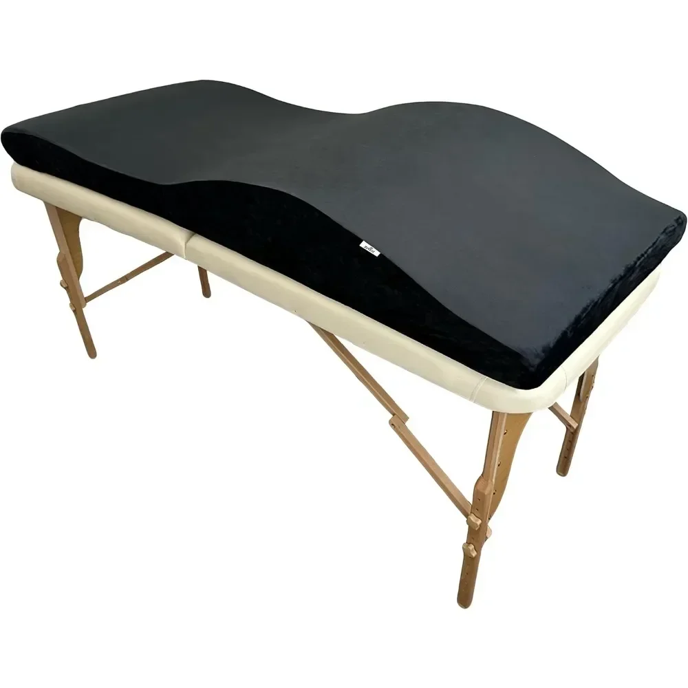 Massage Bed Topper | Foam Lash Bed Cushion with Soft Touch Plush Cover, Ergonomic Design & Anti-Slip Bottom for A Beauty Salon