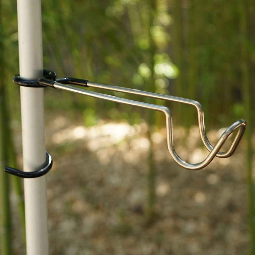 

Outdoor Gas Light Hook Camping Lantern Pole for Lamp Stainless Steel Iron Hanger