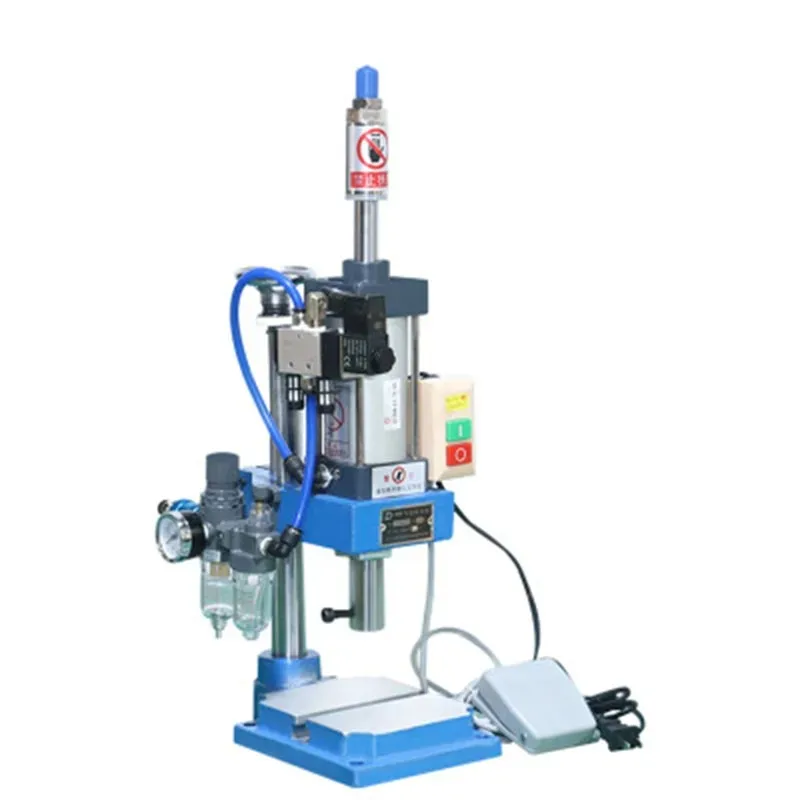 09816 Single Column Pneumatic Punching Machine Adjustable Force 200KG Hand Press Puncher 110V/220V