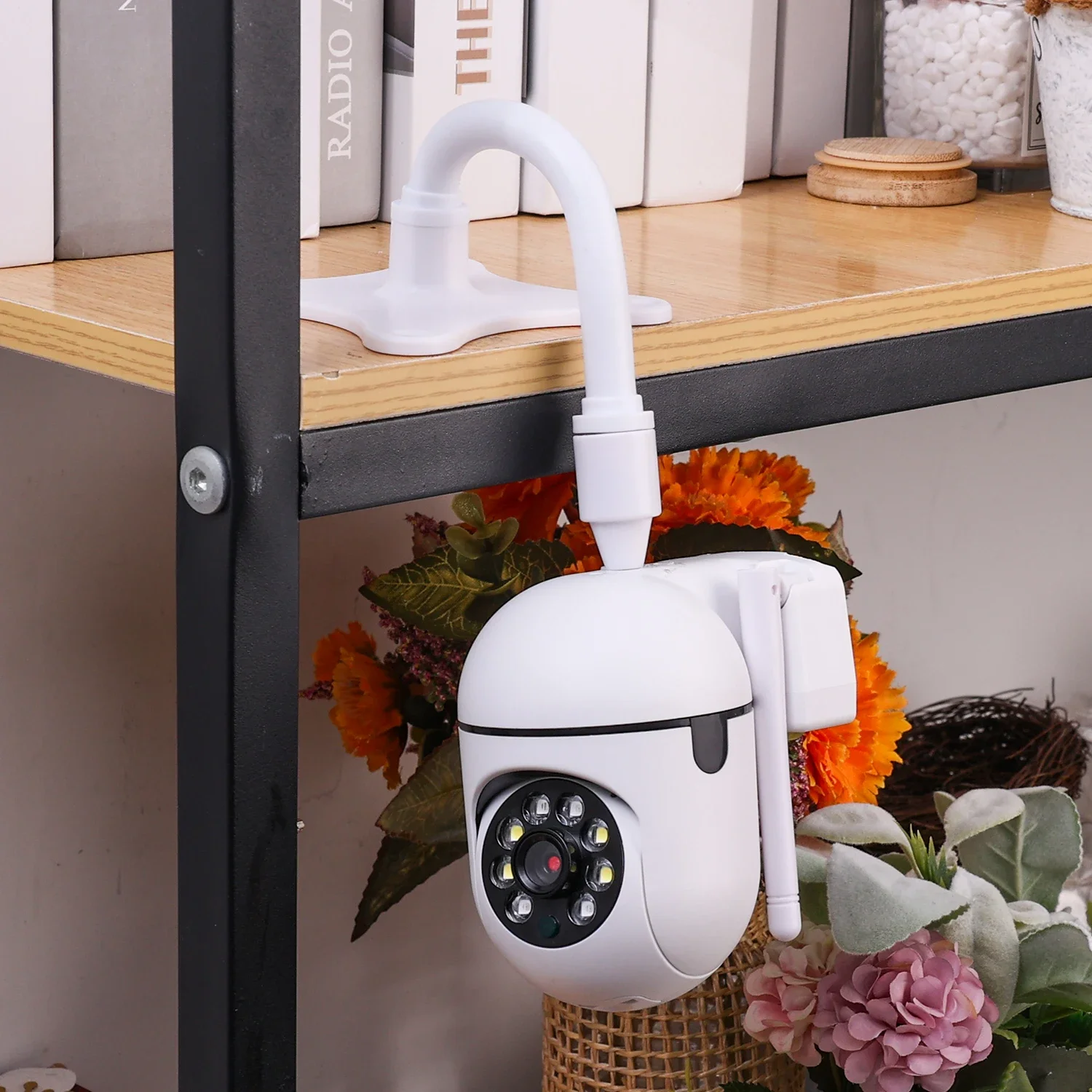 แบบพกพา Baby Monitor Holder ไม่มีเจาะ Self-กาวเว็บแคมขาตั้งผู้ถือกล้อง Twist ชุดติดตั้งสําหรับ Home Office