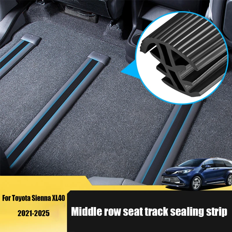 

Для Toyota Sienna XL40 2021 2022 2023 2024 2025 уплотнительная лента среднего ряда сиденья скользящая гусеница уплотнительная лента пыленепроницаемая