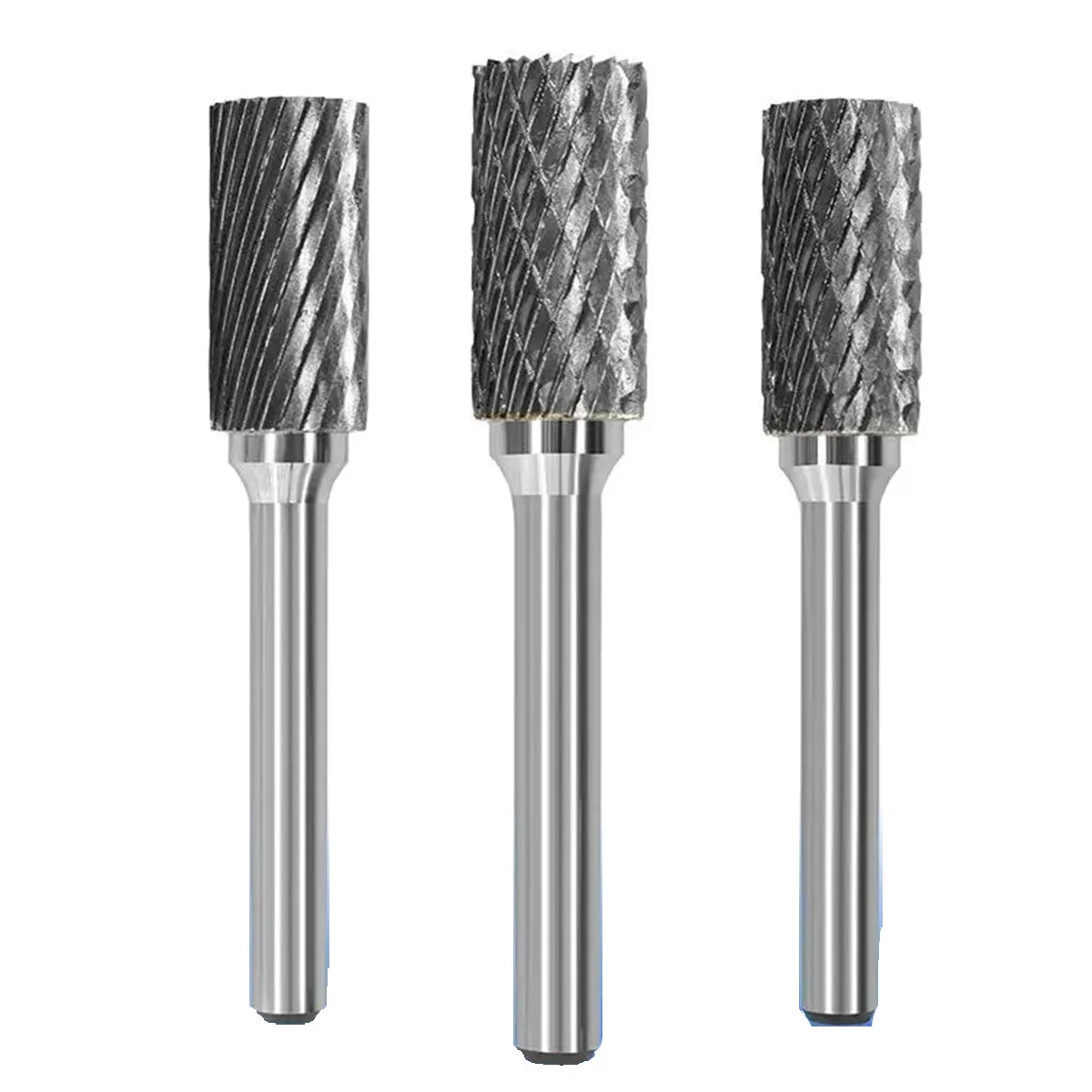 6mm  A&AX Type Cylinder Shape Head Tungsten Carbide Alloy Rotary File Carving Bit Point Burr Die Grinder Metal Abrasive Tools