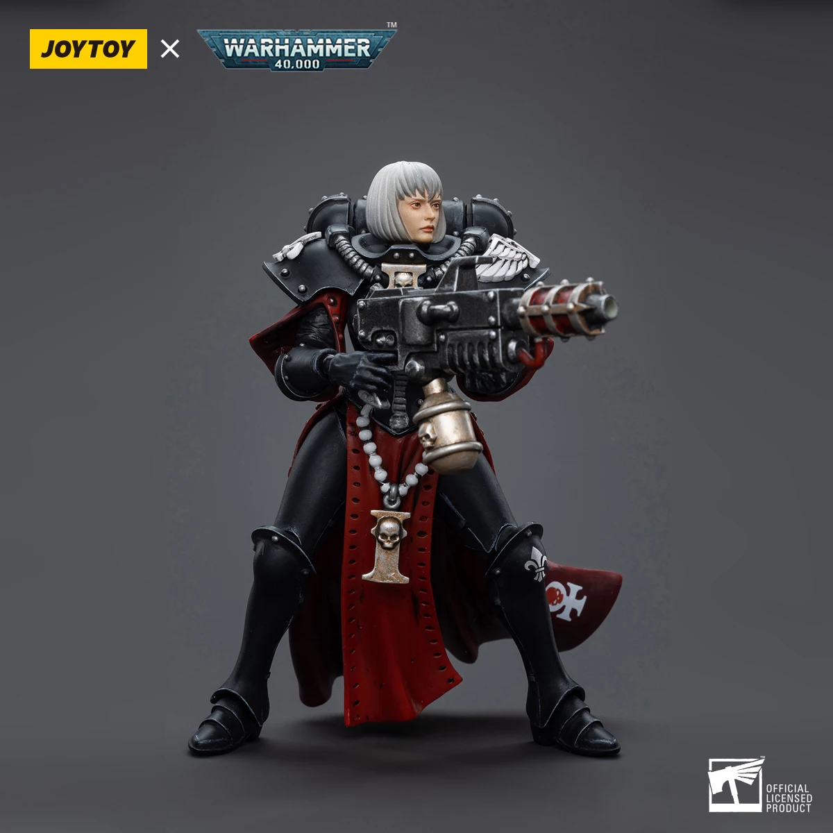 JOYTOY Warhammer 40k 1/18 Actionfigur Adepta Sororitas Battle Sister Superior Imagifier Jurel Anime Militärspielzeugmodell für Fan