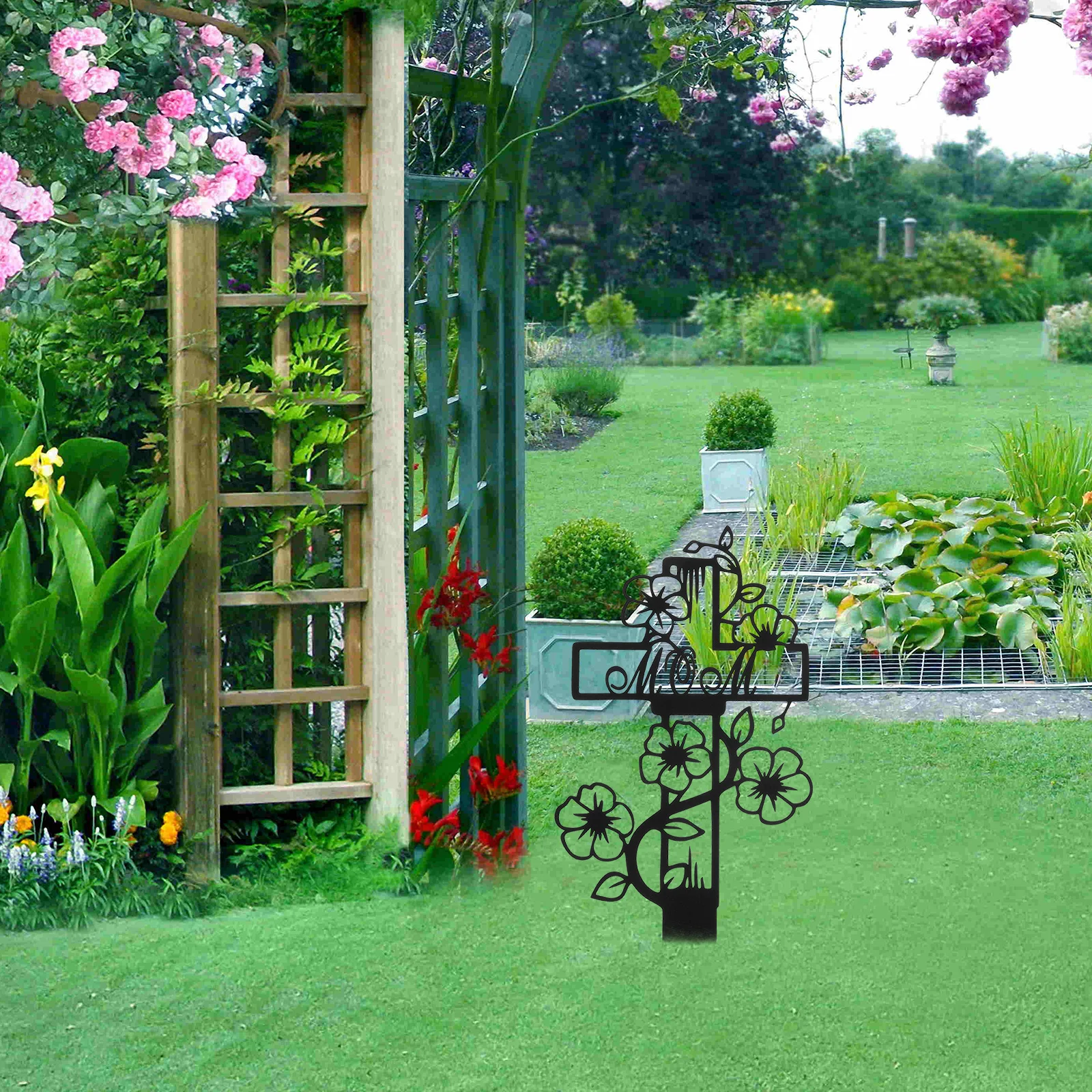 

Cross Decoration Plugin Cemetery Memorial Stakes Crosses Markers for Graves Yard Signs -road Decorations