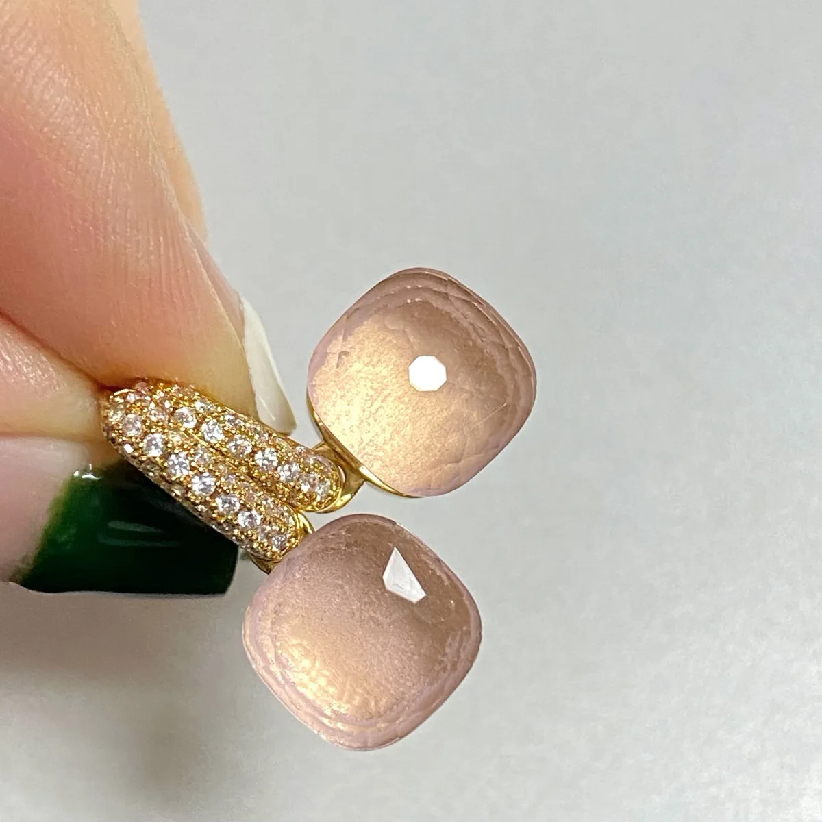 10.6mm Snoep Kleur Oorbellen Inlay Transparante Zirkoon 27 Kleuren Kristallen Oorbellen Vergulde Mode-sieraden Voor Vrouwen