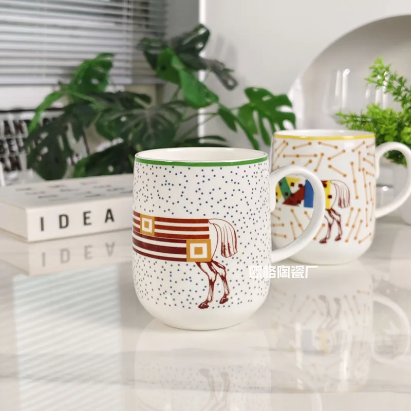 

Couple Coffee Cup and Afternoon Tea Cup Exquisite Bone China Set Perfect Birthday Gift for Friends and Family