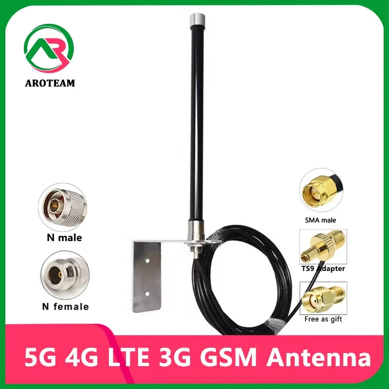 15dbi-フルバンド-5g-4g-lte-3g-gsm-オムニwifi-ヘリウム-ホットスポット-マイナー-オムニwifi-屋外-防水-frp-グラスファイバーアンテナ-sma-ts9-n