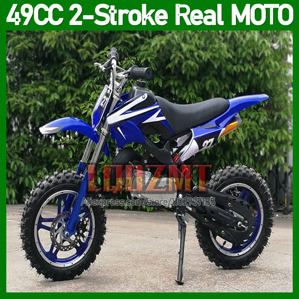 49CC Mini Motorcycle 2 Stroke Dirt Bike Gasoline Mud Pit Mountain Off-road Superbike Racing Motorbike Adult Children MOTO Bikes