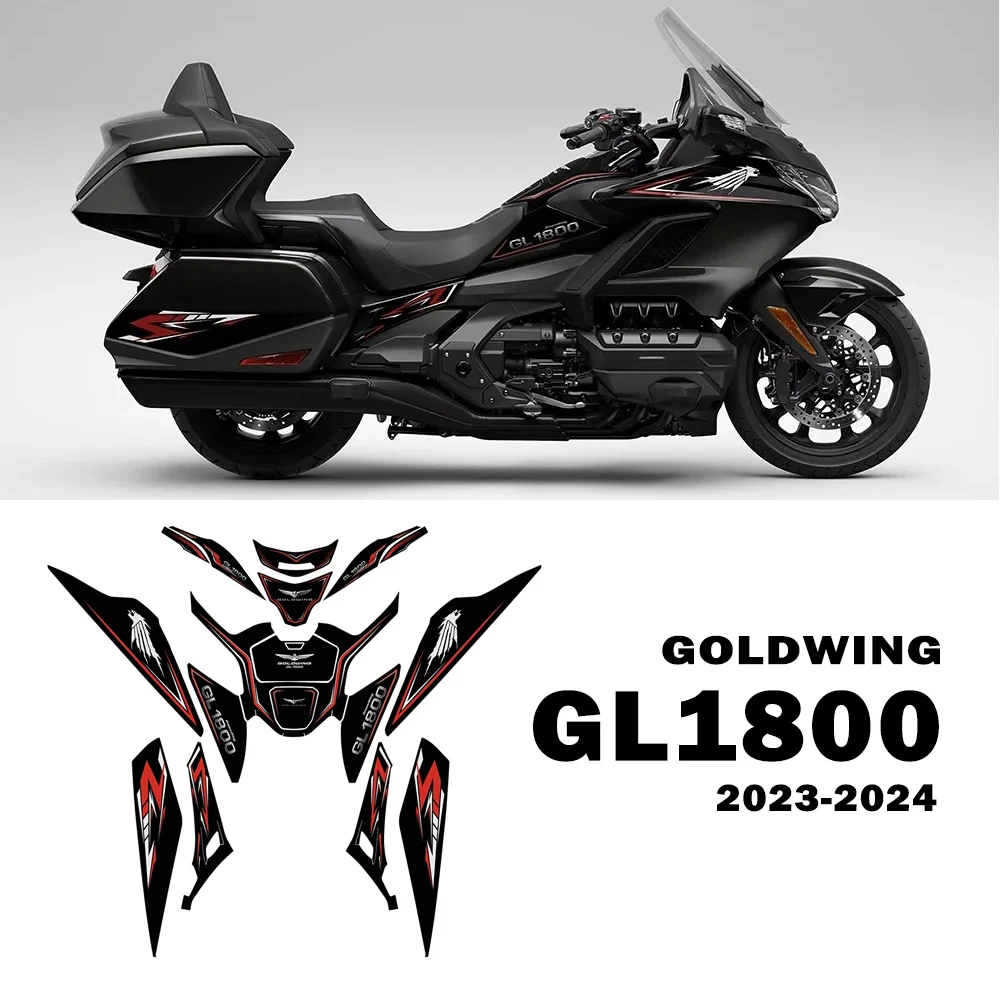 

Аксессуары Goldwing GL1800 для Honda Gold Wing GL 1800 2023 2024, наклейки для украшения мотоцикла, набор для защиты резервуара из ПВХ